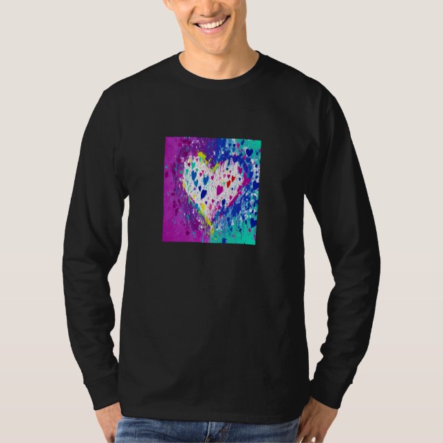 Valentine's Day Love Heart Girlfriend Fiancée Wife T Shirt (Framsida)