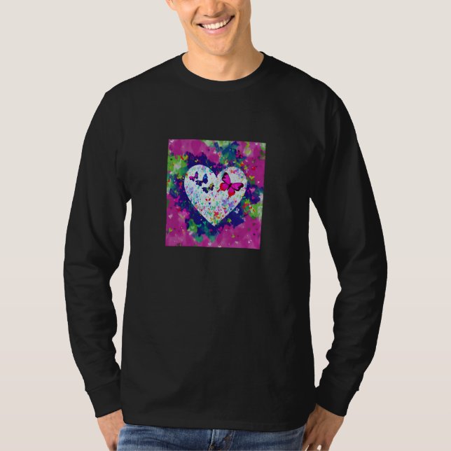 Valentine's Day Love Heart Girlfriend Fiancée Wife T Shirt (Framsida)