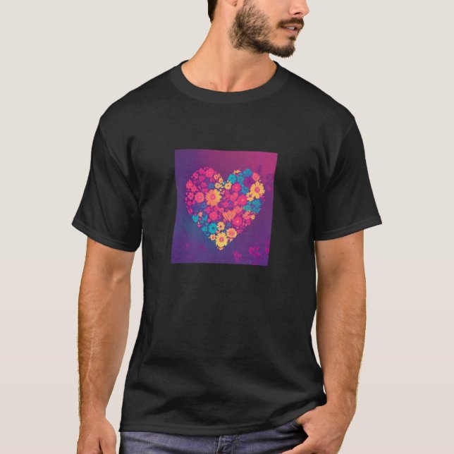 Valentine's Day Love Heart Girlfriend Fiancée Wife T Shirt (Framsida)