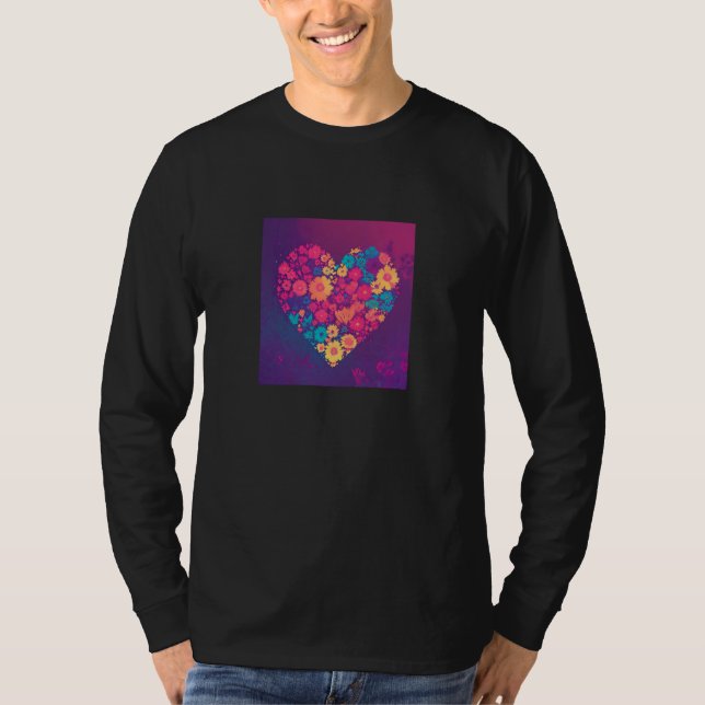 Valentine's Day Love Heart Girlfriend Fiancée Wife T Shirt (Framsida)