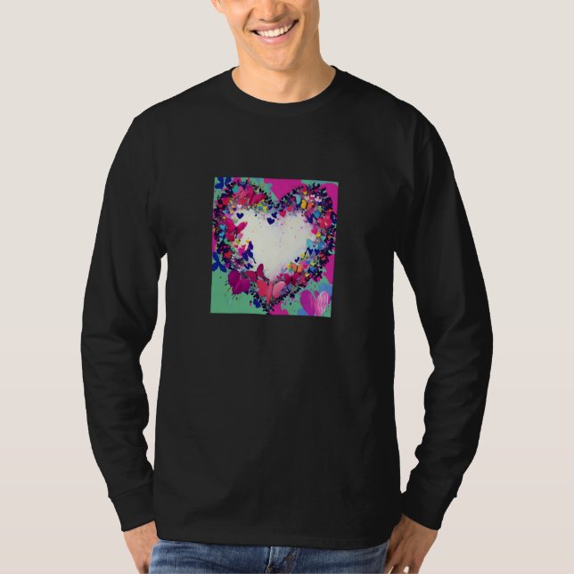 Valentine's Day Love Heart Girlfriend Fiancée Wife T Shirt (Framsida)