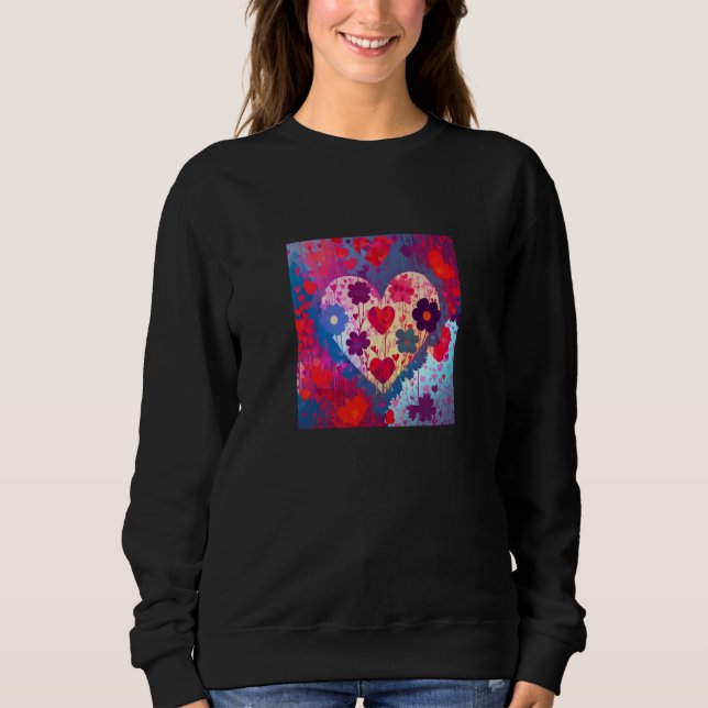 Valentine's Day Love Heart Girlfriend Fiancée Wife T Shirt (Framsida)