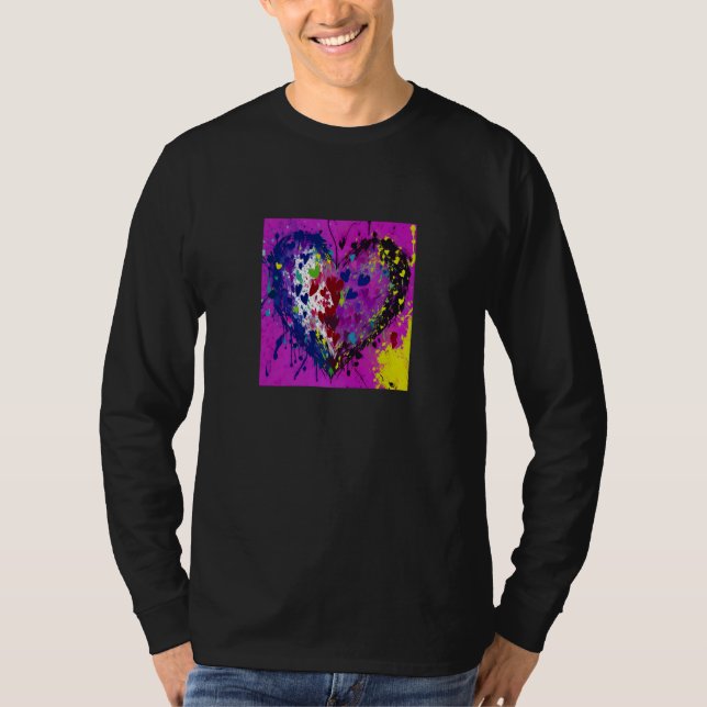 Valentine's Day Love Heart Girlfriend Fiancée Wife T Shirt (Framsida)