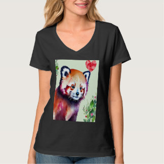 Valentine's Day Love Heart Red Panda Girlfriend Fi T Shirt