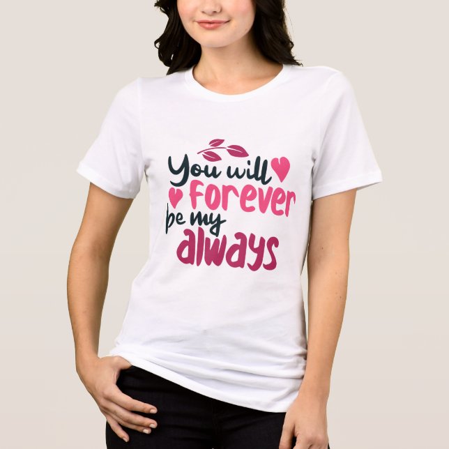 Valentines Day love T Shirt (Framsida)