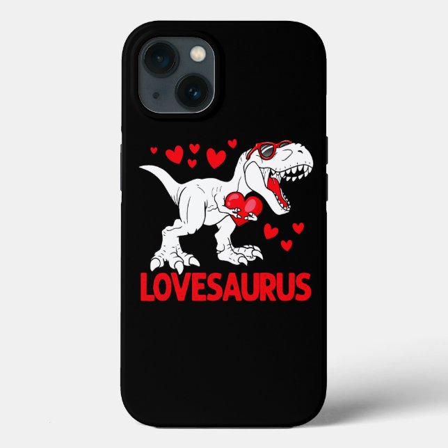 Valentines day Lovesaurus Dinosaur Trex Kärlek Boy (Baksida)