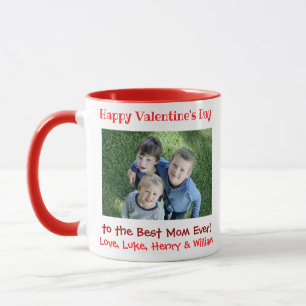 Valentines day Mamma Best nånsin Cute Kids Photo Mugg
