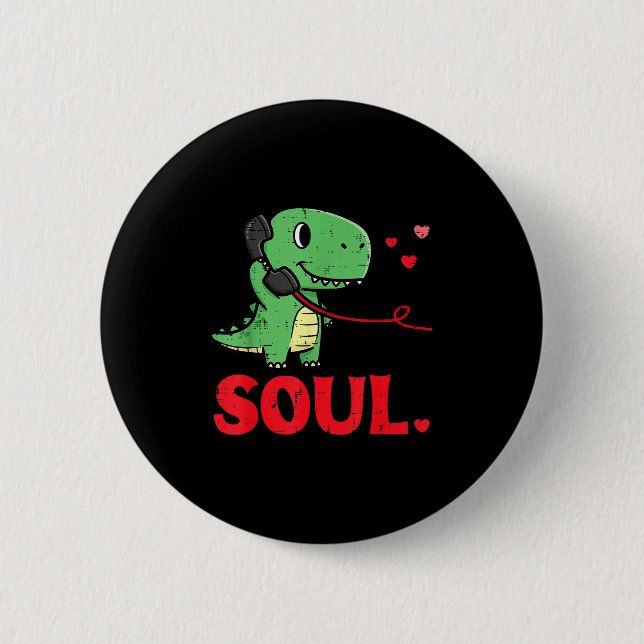 Valentines Day Matching Soulmates Soul Dino Trex C Knapp (Framsida)