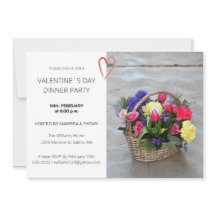 Valentine's Day Middagspartaj Modernt Skript Foto