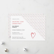 Valentine's Day Midinner Party Modern Script