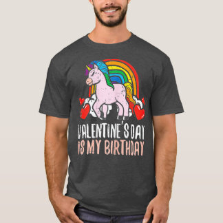 Valentines day Min födelsedagskalender Unicorn Cut T Shirt