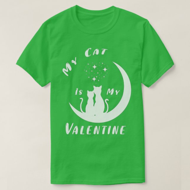 Valentines day min katt är min Alla hjärtans katt  T Shirt (Design framsida)