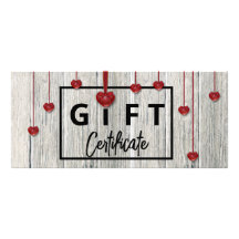 Valentines day Modern Rustic Wood Hearts-presentko