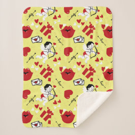 Valentines day mönster vid gulten