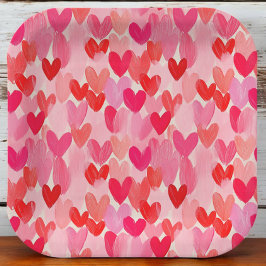 Valentines day Multi Hearts Mönster Kärlek