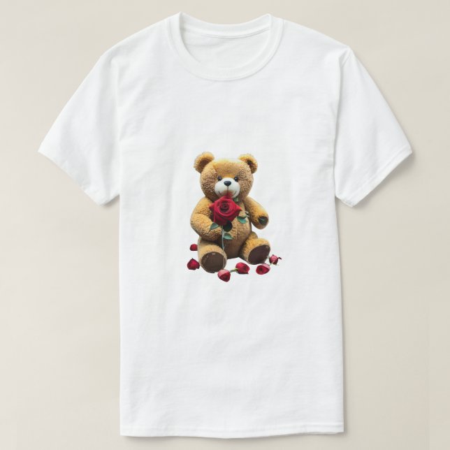Valentines day Nalle Helgdag T-Shirt (Design framsida)