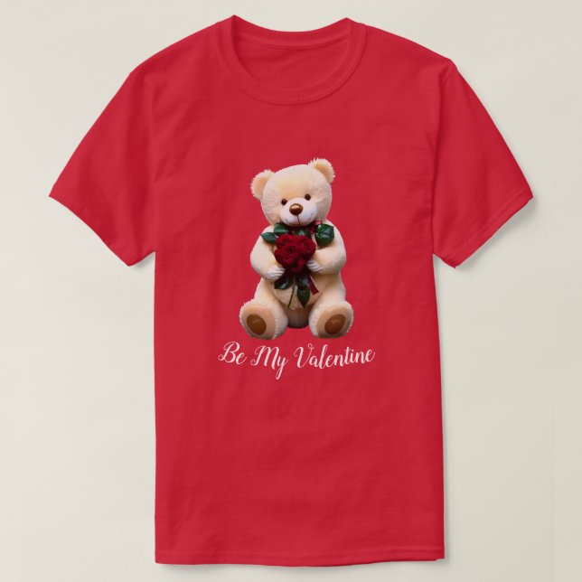 Valentines day Nalle Helgdag T-Shirt (Design framsida)
