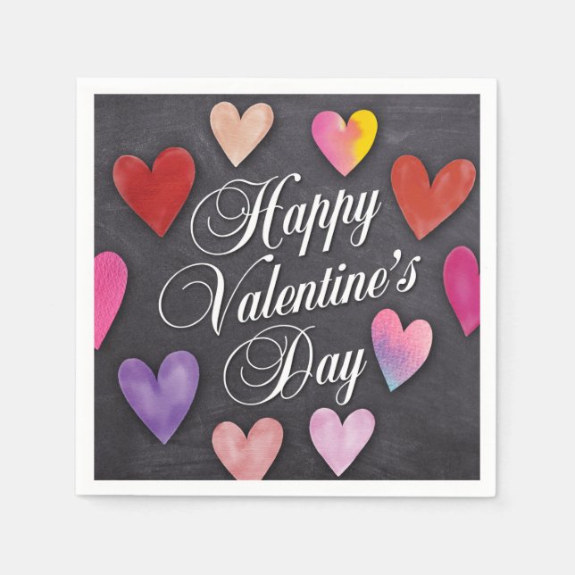 Valentines day Napkins Pappersservett (Framsidan)