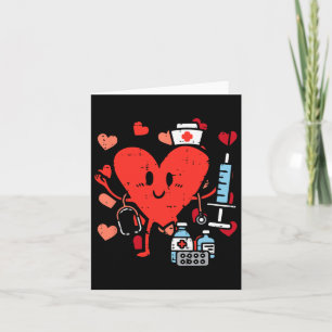 Valentines day Nurse Heart Funny Sjuksköterska, öv Kort