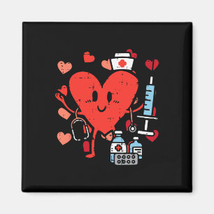 Valentines day Nurse Heart Funny Sjuksköterska, öv Magnet