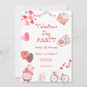 Valentines day Party Inbjudningar
