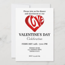 VALENTINES DAY PARTY MED RETRO HEART