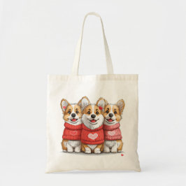 Valentines day Pembroke Welsh Corgi Hundar Tygkasse
