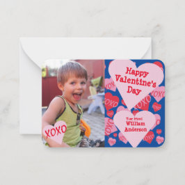 Valentines day Photo Classroom XOXO Sweethearts Anteckningskort