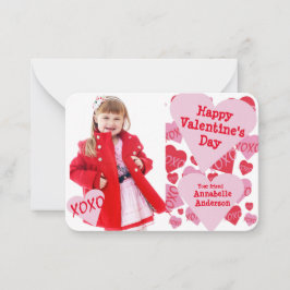 Valentines day Photo Classroom XOXO Sweethearts Anteckningskort