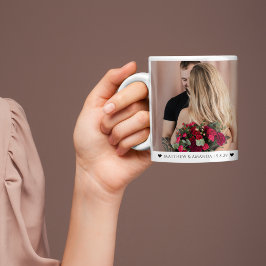 Valentine's Day Photo Couple Romantic Custom Kaffemugg