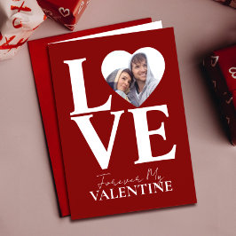 Valentines day Photo Kärlek | Heart Red Valentine Kort