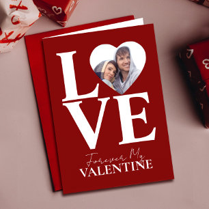 Valentines day Photo Kärlek Heart Red Valentine Kort
