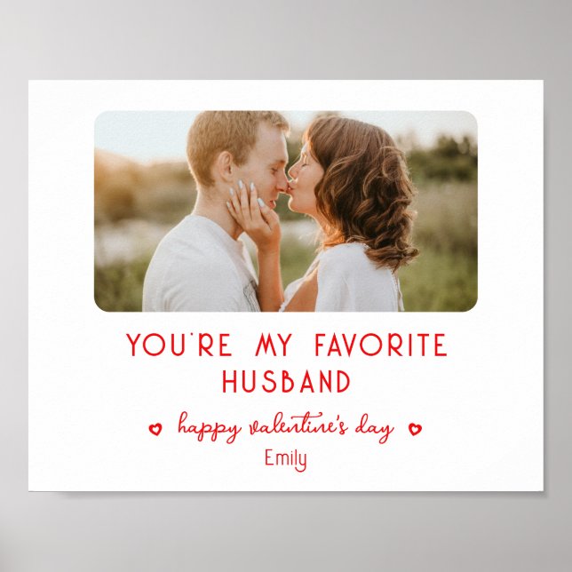 Valentines day Photo You're My Favorite Make Poster (Framsidan)