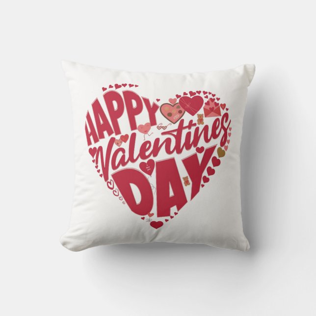 Valentine's Day Pillow Kudde (Framsida)