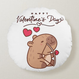 Valentine's Day Pillow Rund Kudde