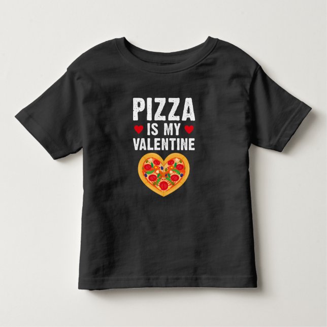 Valentines day Pizza Fast Food Älskare T Shirt (Framsida)