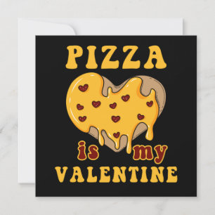 Valentines day Pizza Kärlek Heart Relation Food Inbjudningar