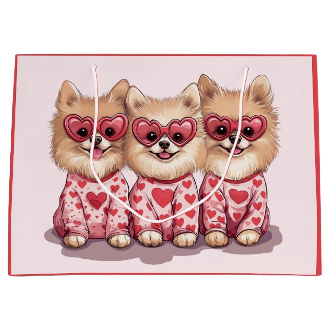 Valentines day Pommern Hundar (Framsidan)