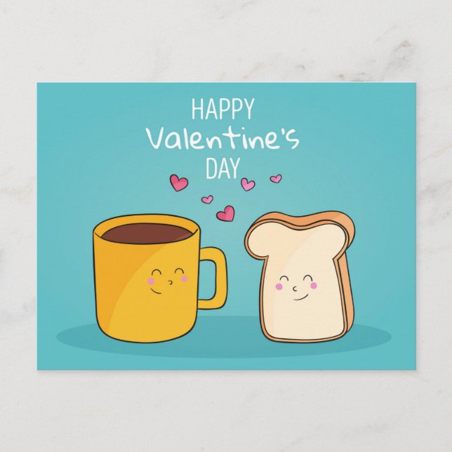 Valentine's Day Postcard Vykort (Framsida)