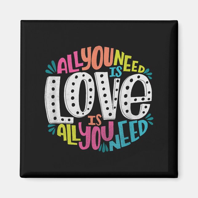 Valentine's Day Product - All You Need Is Love  Magnet (Framsidan)