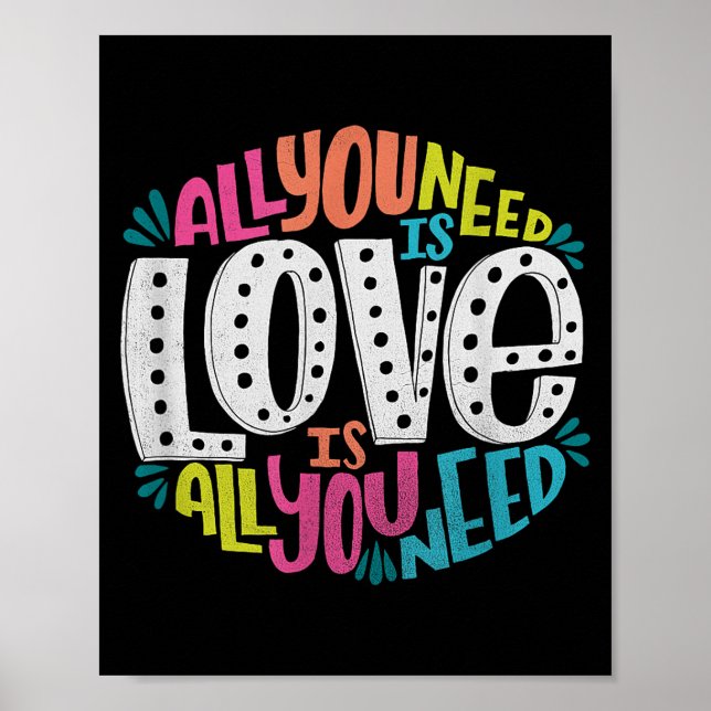 Valentine's Day Product - All You Need Is Love  Poster (Framsidan)