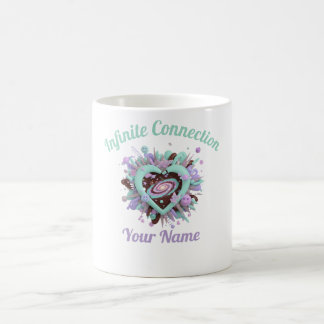 Valentine's Day & Purple and teal Personalized Mug Kaffemugg
