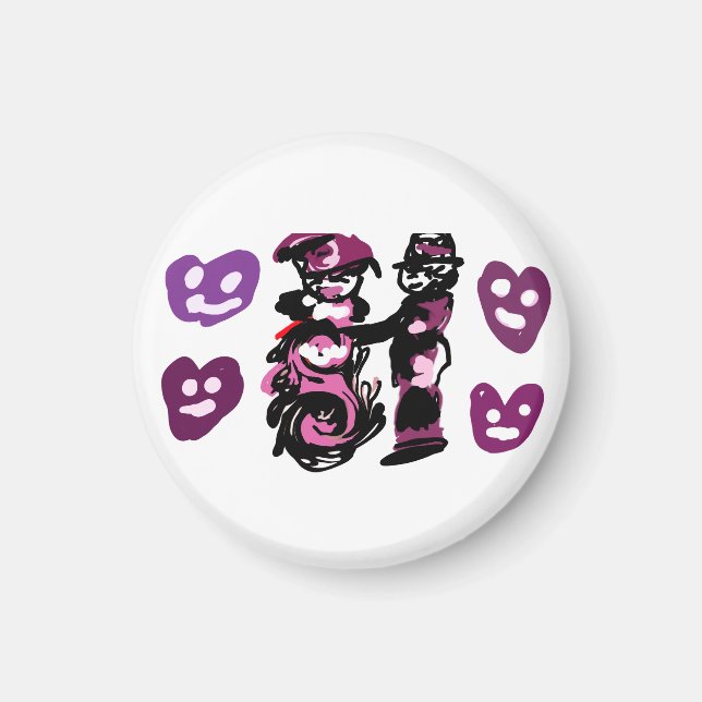 valentine's day purple love  magnet (Framsidan)