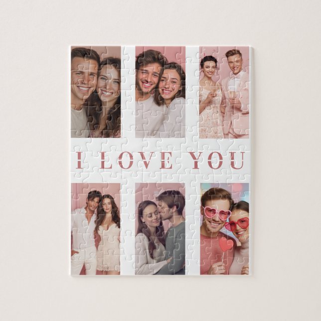 Valentine's Day Puzzle | Custom Collage Photos Pussel (Vertikal)