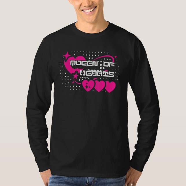 Valentines Day Queen Of Hearts 4 T Shirt (Framsida)