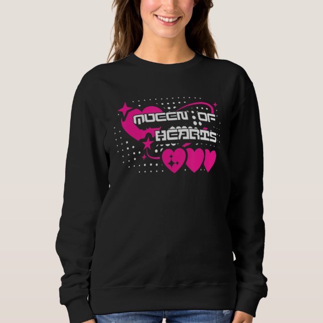 Valentines Day Queen Of Hearts 4 T Shirt (Framsida)