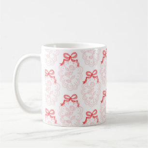 Valentines day Red Bows & Ro Mugg