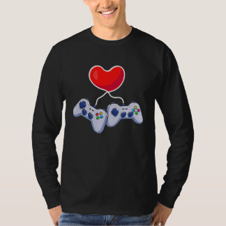 Valentines Day Red Heart Video Game  Love Gamer Bo T Shirt