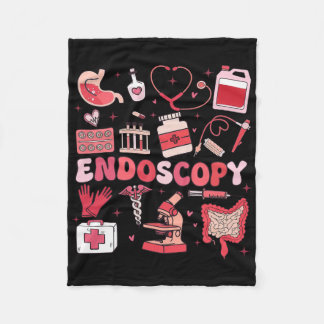 Valentine's Day Retro Endo Crew Nurse Endoscopy Gl Fleecefilt