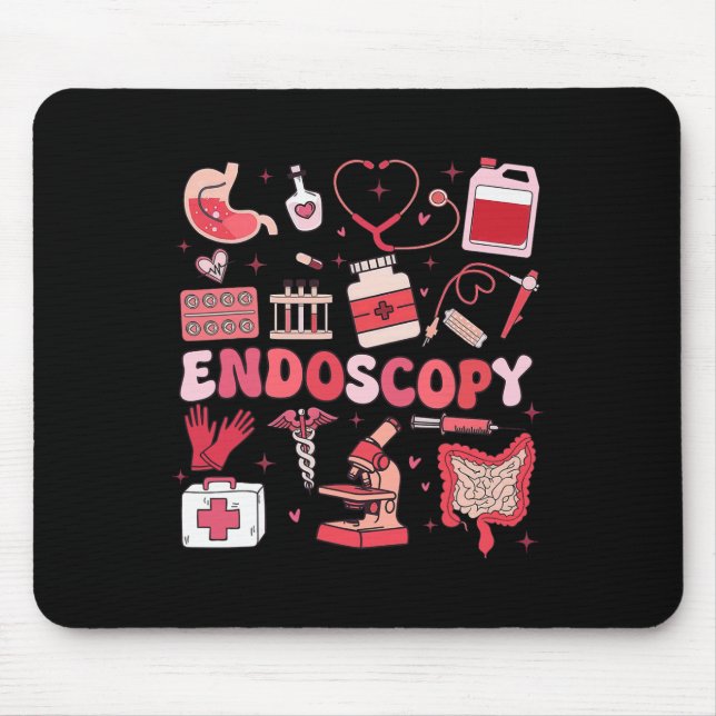 Valentine's Day Retro Endo Crew Nurse Endoscopy Gl Musmatta (Framsidan)